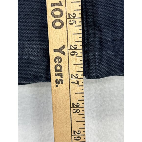 Duluth Trading Mens L Vest Sherpa Lined Canvas Full Zip Blue Pockets Workwear - Picture 5 of 10